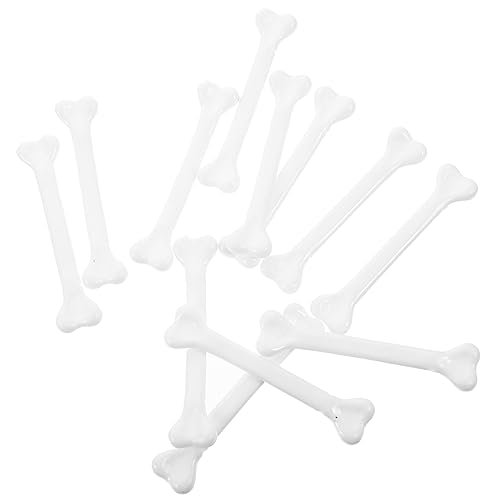 ERINGOGO 12 Stück Teiliges Mini Kunststoff Skelettknochen Weiße Halloween Deko Leichtes Bruchsicheres Material für Horror Partys DIY Kostüme Spukhaus und Dekoration von ERINGOGO