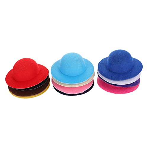 ERINGOGO 12 Stück Teiliges Mini Stoffhüte Bunte Miniatur Puppenhüte Vielseitige Dekoration und Fotorequisiten Handgefertigte Kleine Hüte für Puppenhäuser ERINGOGO 12 Stück Teiliges Mini Stoffhüte Bunte Miniatur Puppenhüte Vielseitige Dekoration und Fotorequisiten Handgefertigte Kleine Hüte für Puppenhäuser von ERINGOGO