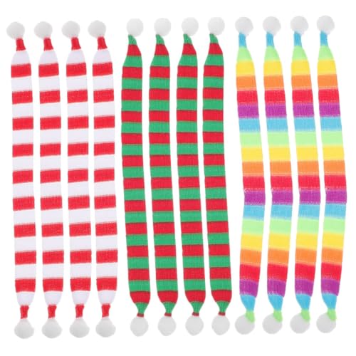 ERINGOGO 12 Stück Teiliges Mini Stoffschals für Weihnachtsflaschen Deko Bunte Weiche Puppenschals mit Kreativer Strickoptik Vielseitig Einsetzbar als Festliche Tisch und Wiederverwendbar ERINGOGO 12 Stück Teiliges Mini Stoffschals für Weihnachtsflaschen Deko Bunte Weiche Puppenschals mit Kreativer Strickoptik Vielseitig Einsetzbar als Festliche Tisch und Wiederverwendbar von ERINGOGO