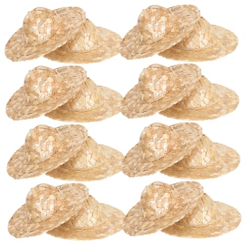 ERINGOGO 12 Stück Teiliges Mini Strohhüte aus Leichtem Strapazierfähigem Material Handgefertigte Kleine Hüte für Puppen DIY Vielseitige Bastel Dekoaccessoires Langlebig und Formbeständig ERINGOGO 12 Stück Teiliges Mini Strohhüte aus Leichtem Strapazierfähigem Material Handgefertigte Kleine Hüte für Puppen DIY Vielseitige Bastel Dekoaccessoires Langlebig und Formbeständig von ERINGOGO