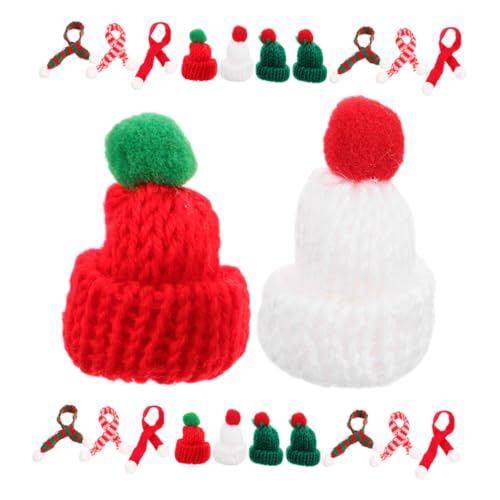 ERINGOGO 12 Stück Teiliges Mini Weihnachtsmützen Schal Weicher Festliche Strickaccessoires für Puppen Flaschendeko Schneemann-Handwerk und DIY Weihnachtsdekorationen ERINGOGO 12 Stück Teiliges Mini Weihnachtsmützen Schal Weicher Festliche Strickaccessoires für Puppen Flaschendeko Schneemann-Handwerk und DIY Weihnachtsdekorationen von ERINGOGO