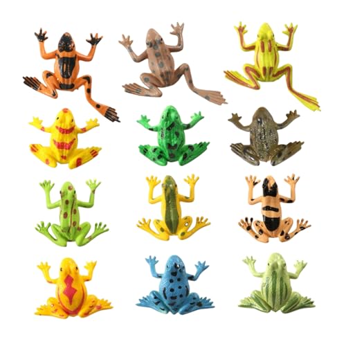 ERINGOGO 12 Stück Teiliges Miniatur Frosch Figuren Lebensechte Kleine Frosch Modelle aus Kunststoff Dekorative Landschaftsdeko und Kinderspielzeug als Mitgebsel für Jungen und Mädchen ERINGOGO 12 Stück Teiliges Miniatur Frosch Figuren Lebensechte Kleine Frosch Modelle aus Kunststoff Dekorative Landschaftsdeko und Kinderspielzeug als Mitgebsel für Jungen und Mädchen von ERINGOGO