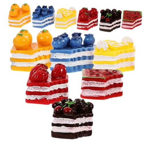 ERINGOGO 12 Stück Teiliges Miniatur Kuchen Harz Dekor DIY Lebensmittel Requisiten für Puppenhaus Realistische Tortendekoration Vielseitiges Bastelzubehör für Kinderspielküche und ERINGOGO 12 Stück Teiliges Miniatur Kuchen Harz Dekor DIY Lebensmittel Requisiten für Puppenhaus Realistische Tortendekoration Vielseitiges Bastelzubehör für Kinderspielküche und von ERINGOGO