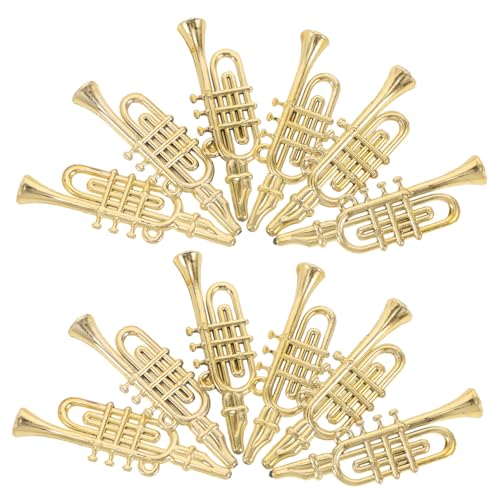 ERINGOGO 12 Stück Teiliges Miniatur musikinstrumente aus Kunststoff DIY Weihnachtsbaum schmuck Vielseitige Ornamente für Christbaumschmuck Puppenhausdeko und Festliche Raumgestaltung von ERINGOGO