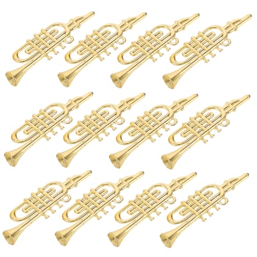 ERINGOGO 12 Stück Teiliges Musikinstrumente Weihnachtsbaumdeko Plastiktrompete und Zubehör für DIY und Puppenhaus Vielseitig Einsetzbar für Festliche Dekoration ERINGOGO 12 Stück Teiliges Musikinstrumente Weihnachtsbaumdeko Plastiktrompete und Zubehör für DIY und Puppenhaus Vielseitig Einsetzbar für Festliche Dekoration von ERINGOGO