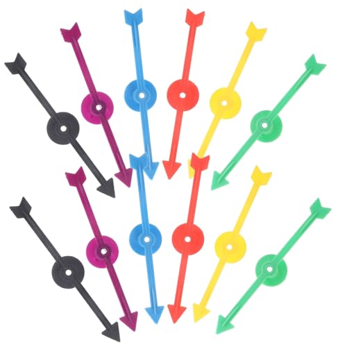 ERINGOGO 12 Stück Teiliges Spielzeiger für DIY Brettspiele Turntable Zubehör für Kreative Spielunterhaltung für Partys Bildung und Veranstaltungen von ERINGOGO