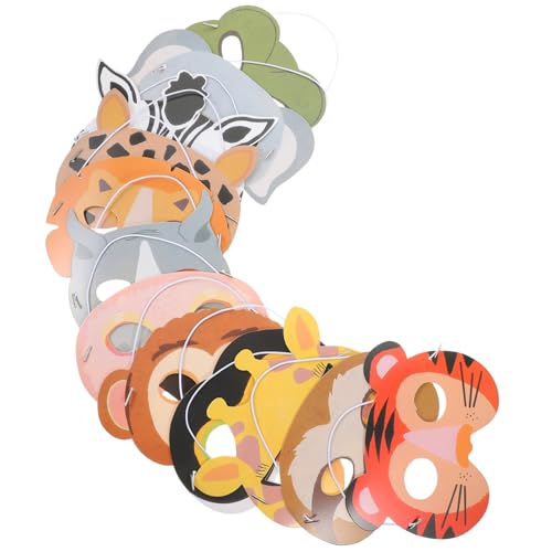 ERINGOGO 12 Stück Teiliges Tiermasken aus Papier Tierkostüm Cosplay Masken für Geburtstag Halloween Karneval und Kostümparty Leichte Wiederverwendbare Dschungel-masken mit Bequemer Passform ERINGOGO 12 Stück Teiliges Tiermasken aus Papier Tierkostüm Cosplay Masken für Geburtstag Halloween Karneval und Kostümparty Leichte Wiederverwendbare Dschungel-masken mit Bequemer Passform von ERINGOGO