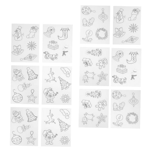 ERINGOGO 12 Stück Teiliges Weihnachts-schrumpffolien mit Motiven Hitzeaktivierbar Einfach im Ofen zu Verarbeiten für DIY-basteln und Eltern Kreative Handwerksprojekte zu Weihnachten ERINGOGO 12 Stück Teiliges Weihnachts-schrumpffolien mit Motiven Hitzeaktivierbar Einfach im Ofen zu Verarbeiten für DIY-basteln und Eltern Kreative Handwerksprojekte zu Weihnachten von ERINGOGO