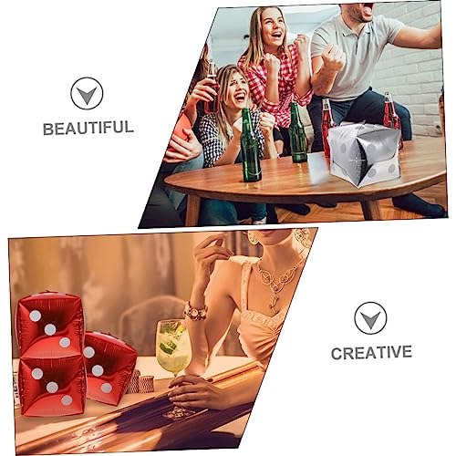 ERINGOGO 12 Stück Teiliges Würfel Aluminiumfolie Luftballon Selbstsiegelnd Gold Silber Dunkel Rot Blau für Geburtstagsfeiern und Partydekoration ERINGOGO 12 Stück Teiliges Würfel Aluminiumfolie Luftballon Selbstsiegelnd Gold Silber Dunkel Rot Blau für Geburtstagsfeiern und Partydekoration von ERINGOGO