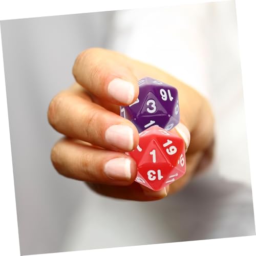 ERINGOGO 12 Stück Teiliges Würfelset aus Acryl für Brettspiele und Mathe lernspiele Mehrfarbiges Spielwürfel Erwachsene und Stabile Tischspielwürfel für Party und Bildung von ERINGOGO