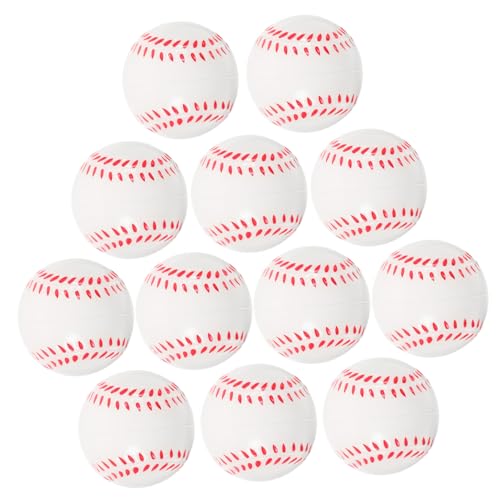 ERINGOGO 12 Stück Trainingsbasebälle, Hüpfbälle, Kleine Baseballbälle, Für Teenager Und Erwachsene, Die Baseball Spielen von ERINGOGO