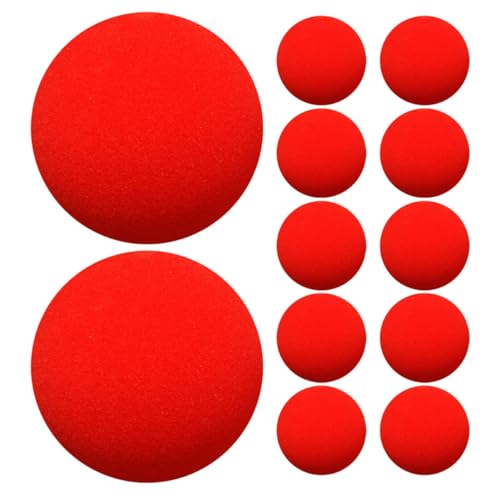 ERINGOGO 12 Stück magischer Schwammball weiche Schaumstoffkugeln Pool-Spiele Performance-Requisiten Schlag doppelt The Hallow Halloween mitgebsel weiche Schwammkugeln Versorgung rot von ERINGOGO