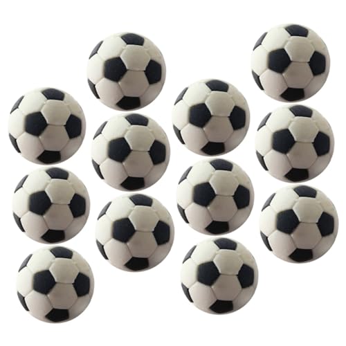 ERINGOGO 12 Stücke Puppenhaus Fußball Ball Mini Zubehör Gummi Lebensechte Mini Fußball Mini Fußball Statuen von ERINGOGO