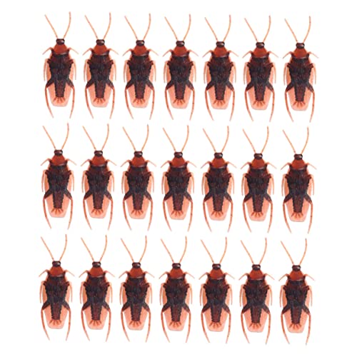 ERINGOGO 120 Stück Simulation Kakerlake Witziges Streich Gecko Halloween- Halloween Costume Halloween Kleidung Partytrick- Halloween-Trick-Tools PVC von ERINGOGO