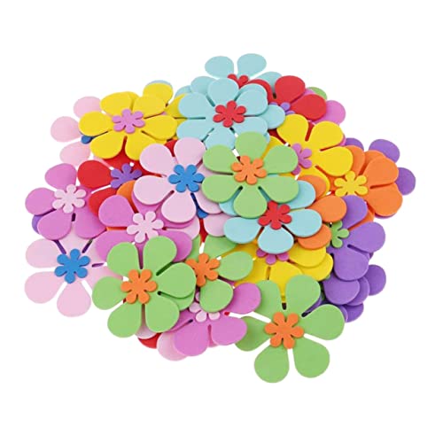 ERINGOGO 120 Stück Teiliges DIY Blumen Dekorationsset aus Hochwertigem Schaumstoff Bunte Filzblumenähnliche Ornamente und Langlebig für Kreative Bastelprojekte und Raumdekoration ERINGOGO 120 Stück Teiliges DIY Blumen Dekorationsset aus Hochwertigem Schaumstoff Bunte Filzblumenähnliche Ornamente und Langlebig für Kreative Bastelprojekte und Raumdekoration von ERINGOGO