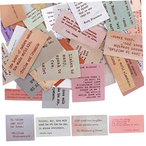 ERINGOGO 120 Stücke Scrapbook Aufkleber Satz mit Inspirierenden Zitaten Selbstgemacht Tagebuch Sticker Motivations Aufkleber für Scrapbooking Planer und Laptop Dekoration von ERINGOGO