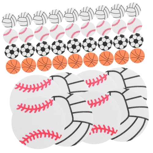 ERINGOGO 120stücke Selbstklebende Sportball Aufkleber Sticker Für Fußball Basketball Volleyball Baseball Dekoration Für Sportpartys Scrapbooking Und Mehr ERINGOGO 120stücke Selbstklebende Sportball Aufkleber Sticker Für Fußball Basketball Volleyball Baseball Dekoration Für Sportpartys Scrapbooking Und Mehr von ERINGOGO