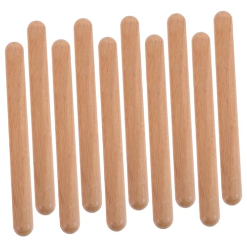 ERINGOGO 12Pcs Teig kinderinstrumente musikinstrumente für Musikalische Erziehung Musik-Rhythmus-Sticks Jingle Bells Musikinstrumente aus Holz frühpädagogische Musikstöcke hölzern ERINGOGO 12Pcs Teig kinderinstrumente musikinstrumente für Musikalische Erziehung Musik-Rhythmus-Sticks Jingle Bells Musikinstrumente aus Holz frühpädagogische Musikstöcke hölzern von ERINGOGO