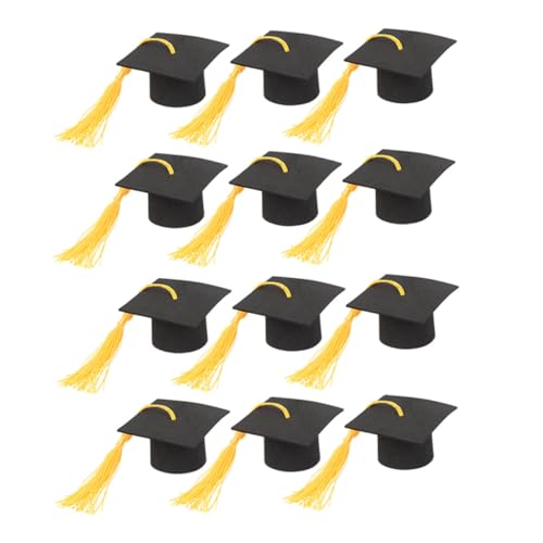 ERINGOGO Grad Cap Cake Topper Set 12-teilig Abschlussfeier-zubehör Mit Cupcake- von ERINGOGO