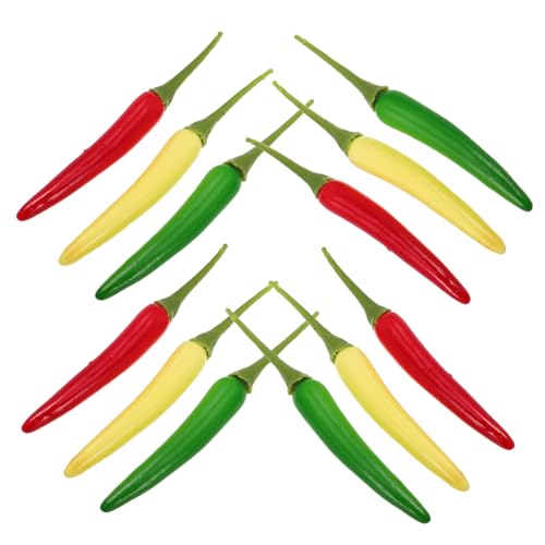 ERINGOGO 12 Stück Realistische Gefälschte Chili-Modelle Lebensechte Künstliche Paprika Für Zuhause Küche Dekoration Requisiten Lehrmittel Paprika-Simulation ERINGOGO 12 Stück Realistische Gefälschte Chili-Modelle Lebensechte Künstliche Paprika Für Zuhause Küche Dekoration Requisiten Lehrmittel Paprika-Simulation von ERINGOGO