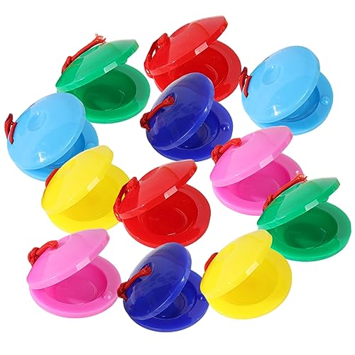 ERINGOGO 12Stücke Castanets Musikinstrumente aus Kunststoff für Kleinkinder Fördern der Musikalischen Früherziehung und Motorischen Fähigkeiten für Jungen und Ab ERINGOGO 12Stücke Castanets Musikinstrumente aus Kunststoff für Kleinkinder Fördern der Musikalischen Früherziehung und Motorischen Fähigkeiten für Jungen und Ab von ERINGOGO