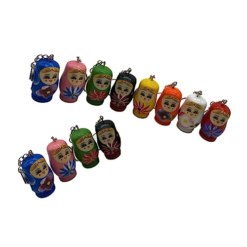 ERINGOGO 12Stücke Hölzerner Puppenanhänger Teiliges Malerei Schlüsselanhänger Dekorative Hängende Holzfiguren Für Taschen Autos Und Weihnachten Zufällige Designs ERINGOGO 12Stücke Hölzerner Puppenanhänger Teiliges Malerei Schlüsselanhänger Dekorative Hängende Holzfiguren Für Taschen Autos Und Weihnachten Zufällige Designs von ERINGOGO