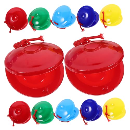 ERINGOGO 12stücke Teiliges Junge Mädchen Percussion Instrumente Bunte Hand-Castanets Für Musikbildung Und Rhythmusspiel Geeignet Für Junge Mädchen Und Kleinkinder ERINGOGO 12stücke Teiliges Junge Mädchen Percussion Instrumente Bunte Hand-Castanets Für Musikbildung Und Rhythmusspiel Geeignet Für Junge Mädchen Und Kleinkinder von ERINGOGO