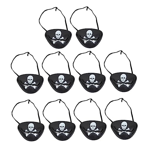 ERINGOGO 12Stücke Piraten Augenmasken aus Kunststoff Verstellbare Augenklappen für Erwachsene für Halloween Karneval und Piraten Mottopartys ERINGOGO 12Stücke Piraten Augenmasken aus Kunststoff Verstellbare Augenklappen für Erwachsene für Halloween Karneval und Piraten Mottopartys von ERINGOGO