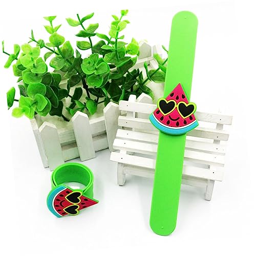 ERINGOGO 12Stücke Silikon Slap Armbänder für Designs Schlüsselanhänger für Partys Schule Belohnungen und Hautfreundlich von ERINGOGO