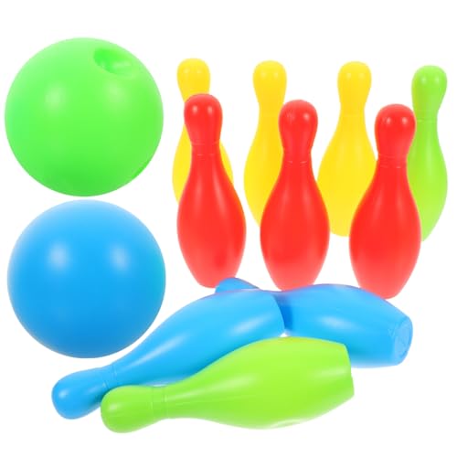 ERINGOGO 12Stücke Teiliges Bowling Set Für Drinnen Und Draußen Interaktive Farbspielzeug Simulation Mit Flaschen Und Bällen Und Sicher Für Kleinen Fördert Farben ERINGOGO 12Stücke Teiliges Bowling Set Für Drinnen Und Draußen Interaktive Farbspielzeug Simulation Mit Flaschen Und Bällen Und Sicher Für Kleinen Fördert Farben von ERINGOGO