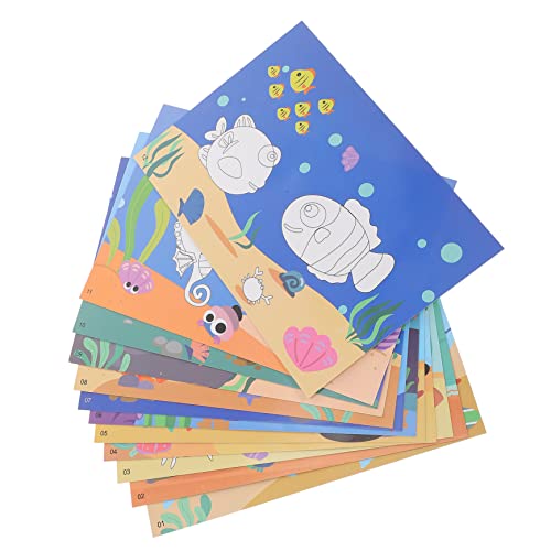 ERINGOGO 12Stücke Tier Puzzle Aufkleber für Teiliges DIY Bastelmaterial für Kreative Tierpuzzle Fördert Logisches und Hand Auge Koordination Kinderpartygeschenk von ERINGOGO