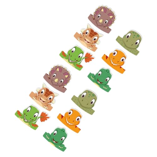 ERINGOGO 12st Dinosaurier-geburtstagsmütze Geburtstag Kopfbedeckung Dinosaurierspielzeug Verrückte Hüte Kleine Geburtstagshüte Dinosaurier-partydekorationen Partykegelhut Partyhut Papier von ERINGOGO
