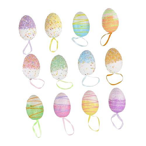 ERINGOGO Ostern Ornamente 12pcs Dekorative Ostereier Ostern Party Supplies Mädchen Spielzeug von ERINGOGO