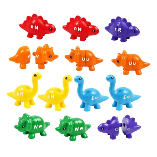 ERINGOGO 13 Stück Teiliges Dinosaurier Lernspielzeug Robustes Sortierspiel für Kleinkinder Fördert Hand Auge koordination und Vorschulkompetenzen Pädagogisches für Geburtstag und Feiertage von ERINGOGO