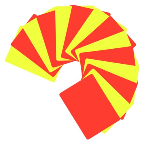 ERINGOGO Schiedsrichterkarten Komplettset Fußball Schiedsrichterkarten 7 Gelb 7 Rot Robustes PVC ERINGOGO Schiedsrichterkarten Komplettset Fußball Schiedsrichterkarten 7 Gelb 7 Rot Robustes PVC von ERINGOGO