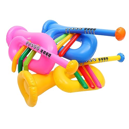 ERINGOGO 15 STK Aufblasbares Musikinstrument Trompete Spielzeug Musikalisches Spielzeug Kinderspielzeug Banjo Spielzeug für den Strand Spielzeuge Bühnen-Requisiten aufblasbares Instrument von ERINGOGO