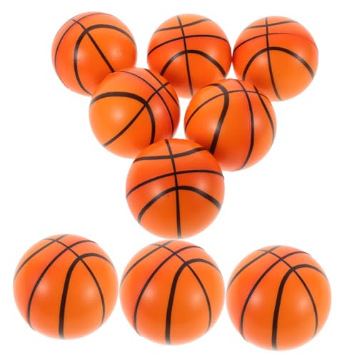 ERINGOGO 15 Stück Basketball Stressbälle aus PU Schaum Mini Entspannungsbälle für Spielzeuge zur Stressbewältigung für Sportmottopartys von ERINGOGO