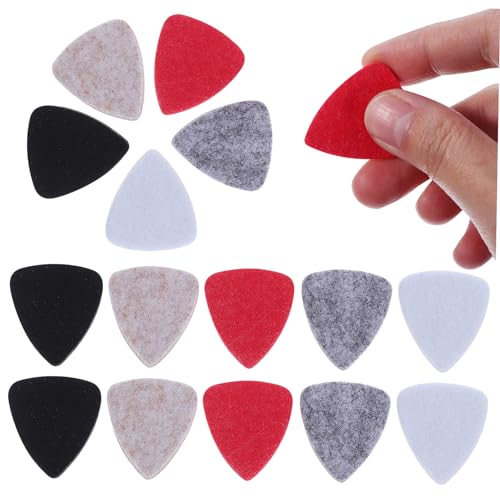 ERINGOGO 15 Stück Bunte Filzpicks Plektrum Plektren für E-Gitarren Halter für gitarrenpickel Bass Gitarren zubehör Gitarre zubehör mittlere Gitarrenpicks Filzplektren für Ukulele Filzstoff ERINGOGO 15 Stück Bunte Filzpicks Plektrum Plektren für E-Gitarren Halter für gitarrenpickel Bass Gitarren zubehör Gitarre zubehör mittlere Gitarrenpicks Filzplektren für Ukulele Filzstoff von ERINGOGO