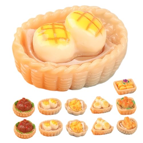 ERINGOGO 15 Stück Miniatur-Lebensmittel-puppenhaus-Snack-Modelle, Gefälschte Dessert-Requisiten, Gemischter Stil von ERINGOGO