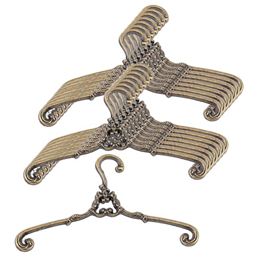 ERINGOGO 15stücke Mini Kleiderbügel Für Puppen Realistische Vintage Metallkleiderbügel Für Puppenhaus Für Aufbewahrung Von Puppenbekleidung Und -Dekoration ERINGOGO 15stücke Mini Kleiderbügel Für Puppen Realistische Vintage Metallkleiderbügel Für Puppenhaus Für Aufbewahrung Von Puppenbekleidung Und -Dekoration von ERINGOGO