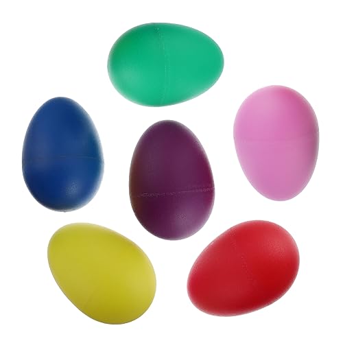 ERINGOGO 15 Stück Teiliges Musikinstrument mit Sand Eiern Bunte Orff Schlaginstrumente aus Kunststoff Musikspielzeug für Früherziehung und Rhythmusförderung Zufällige Farbe Zufällige Farbe von ERINGOGO