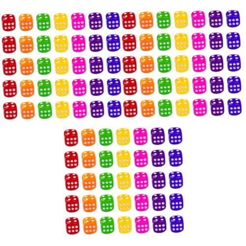 ERINGOGO 150 STK Spielzeug Würfelspiele für Erwachsene Spielwürfel farbige Würfel sechsseitige Würfel transparente Würfel Spiel Würfel Acryl von ERINGOGO