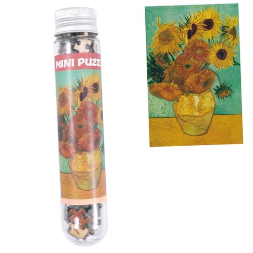 ERINGOGO 150 Stück Mini Puzzle Set mit Kreatives Puzzle in Testrohr für Erwachsene Hochwertiges Mini Jigsaw im Sonnenblumen Design für Unterhaltung und Stressabbau ERINGOGO 150 Stück Mini Puzzle Set mit Kreatives Puzzle in Testrohr für Erwachsene Hochwertiges Mini Jigsaw im Sonnenblumen Design für Unterhaltung und Stressabbau von ERINGOGO