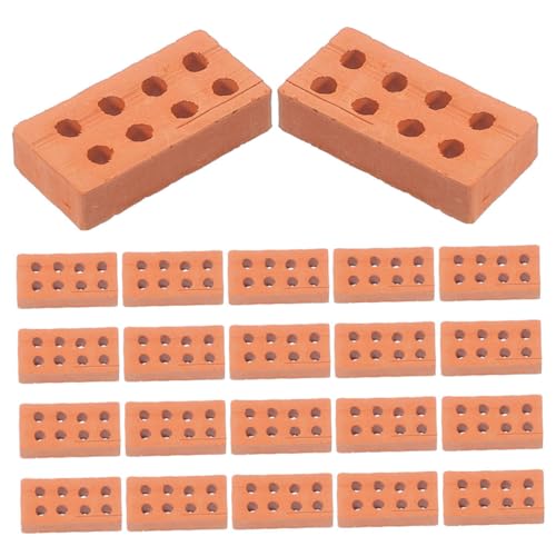 ERINGOGO 150 Stück Modellpuppen Bausteine Ziegel Für Draußen Puppenhaus Baumaterial Miniatur Ziegel Dekore Ziegelmodelle Modell Kleine Ziegel Mini Ziegel Zum Basteln Ton Braun ERINGOGO 150 Stück Modellpuppen Bausteine Ziegel Für Draußen Puppenhaus Baumaterial Miniatur Ziegel Dekore Ziegelmodelle Modell Kleine Ziegel Mini Ziegel Zum Basteln Ton Braun von ERINGOGO