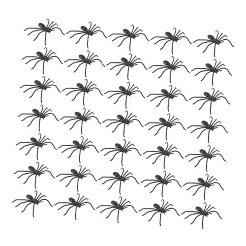 ERINGOGO 150 Stück Teiliges Halloween Spinnen Deko Realistische Kunststoff Spinnen mit Langen Beinen Leichte Tragbare Halloween Scherzartikel für Gruselige Partys und Spukhaus Dekoration von ERINGOGO