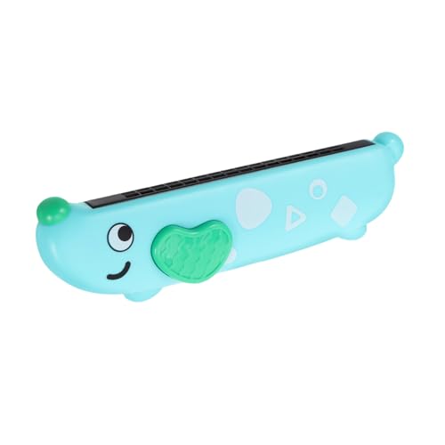 ERINGOGO 16 Cartoon-Mundharmonika für Kinderinstrumente musikalisches Kindermusikinstrument Kinderharmonika Kleinkind Mundharmonika Mundononica Plastik Sky-Blue von ERINGOGO