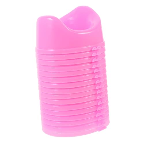 ERINGOGO 16 Stück Puppentoilettenspielzeug Babytöpfchen Babypuppen Babys Puppen Toilettenschüssel Mini Hausmöbel Mini Möbel Babypuppen Lätzchen Mini Haustoilette Puppenhaus von ERINGOGO