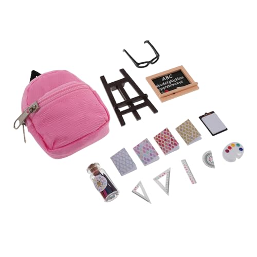 ERINGOGO 16stücke Teiliges Zubehörset Mit Mini-Schulranzen Tafel Linealen Und Lernmaterialien Für Klassenzimmer Deko Und Schulbedarf ERINGOGO 16stücke Teiliges Zubehörset Mit Mini-Schulranzen Tafel Linealen Und Lernmaterialien Für Klassenzimmer Deko Und Schulbedarf von ERINGOGO