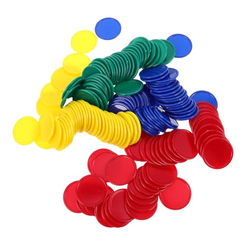 ERINGOGO 160 Stück Teiliges Lernspiel-Token Bunte Kunststoff-Token für Mathe Bingo-spielzubehör Vielseitige Belohnungs-Chips für Tragbare Unterrichts Verhaltensanreize von ERINGOGO
