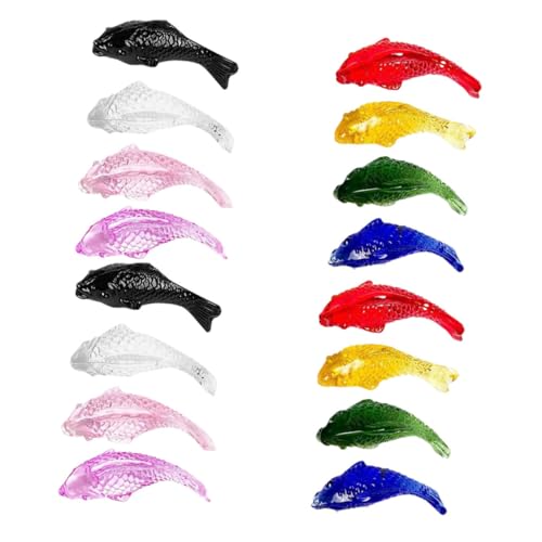 ERINGOGO 16St Fischverzierung kleine Fische deko-Fische Dekorative Glasfische für Wohnzimmer Farbenfrohe Kristallfische für die Dekoration Miniatur- - Mini-Geister Weißer Kristall ERINGOGO 16St Fischverzierung kleine Fische deko-Fische Dekorative Glasfische für Wohnzimmer Farbenfrohe Kristallfische für die Dekoration Miniatur- - Mini-Geister Weißer Kristall von ERINGOGO